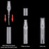 Thyores 50pcs Mini Perfume Atomizer, Clear Plastic Spray Bottle, Portable Fragrance Spray Bottle - 3ml