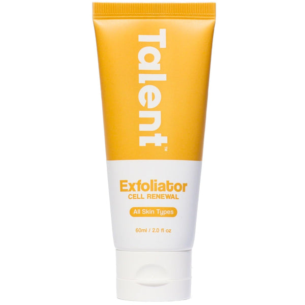 TALENT Men’s Cell Renewal Exfoliator, Fragrance-Free Volcanic Rock Face Wash for Sensitive Skin, 2.0 fl oz