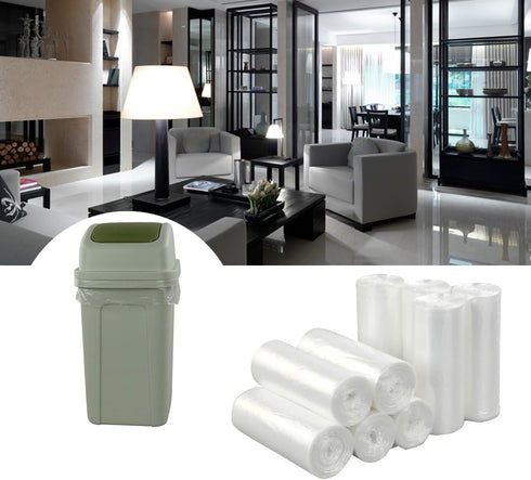 Clear Tall Kitchen Trash Bags, 13 Gallon, 225 Counts
