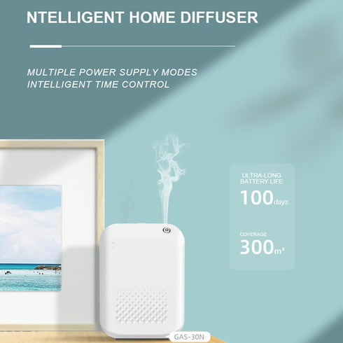 Smart Bluetooth Essential Oil Diffuser for Home and Office Aromatherapy - White