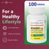 GeriCare Bisacodyl 5 mg Laxative Coated Tablet, Generic for Dulcolax, 100 Count, Pack of 2