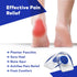 MEDCA Silicone Gel Heel Cushion Pads, Cups - Shoe Inserts for Plantar Fasciitis, Prevents Sore Heel, Bone Spur & Achilles Pain Relief for Women, US Shoe Size 4.5-8