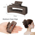 Sisiaipu 3.5 Inch Medium Hair Claw Clips, 6 Pack Square Rectangle Clips for Women Hair Accessories
