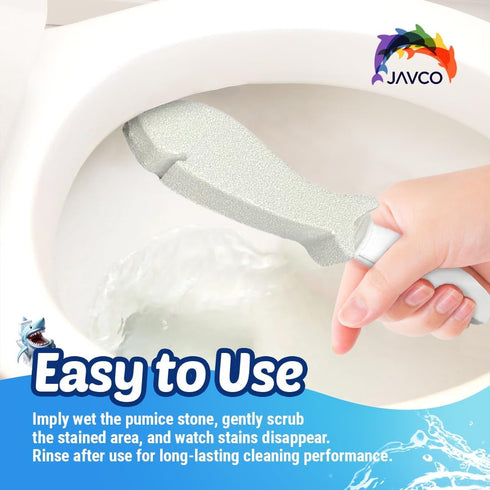 4 PACK Pumice Stone for Toilet Cleaning, Toilet Pumice Stone with Handle for Toilet Bowl