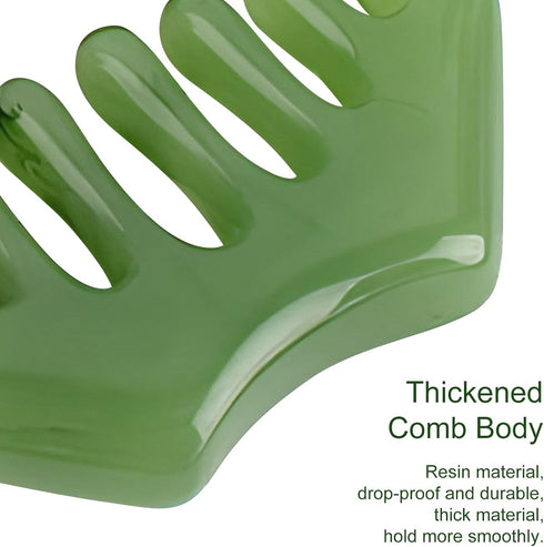 Jaasuee Multi-Functional Handheld Head Massage Tool, Massage Comb, Guasha Scraping Scalp Comb - Meridian Massager