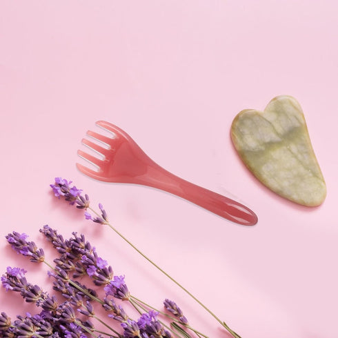 Set 2pcs DOITOOL Head Scalp Massager Comb with Dual-Color Resin Gua Sha Scalp Massage Tool for Relaxation and Hair