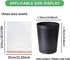 Magesh 8 5 100 Count 30 Gallon Trash Bags Drawstring Unscented - Rolls Medium Garbage Bag Clear White Liter Strong