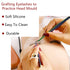 Practice Training Lash Mannequin Head for Make Up and Lash Extension, Soft-Touch Rubber Doll Face Head, Easy to Clean