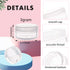 Tiny Cosmetic Containers, 3 Gram 25Pcs Sample Containers with Lids, BPA Free Clear Sample Jars for Makeup, Lotion, Eye Shadow, Powder, and Lip Balms