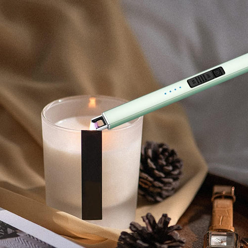 ARECTECH Electric Candle Lighter with Type-C Cable, Rechargeable Plasma Arc Lighter for Camping