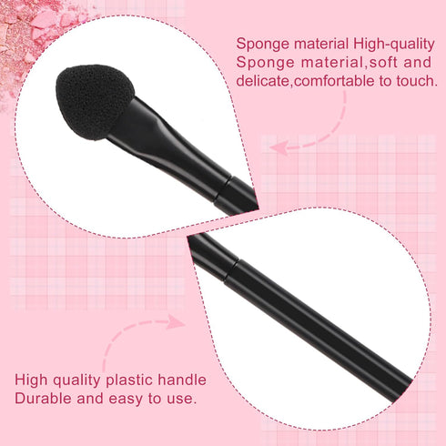 30 PCS Professional Disposable Dual Side Sponge Eyeshadow Brushes, Double Head Applicator Cosmetic Tools