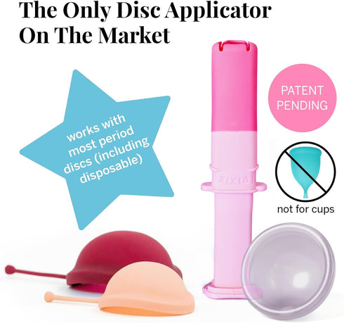 Pixie Menstrual Disc Applicator for Feminine Care - Inserts Like A Tampon - Every Woman Can Now Use Period Discs