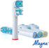 Pack of 8 Replacement Brush Heads Compatible with Oral B - Double Clean Design for Pro 7000, 1000, 8000, 9000, 1500,