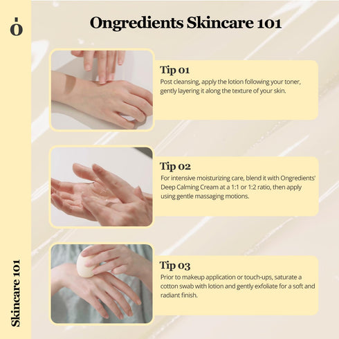ONGREDIENTS Centella Asiatica Skin Barrier Calming Lotion, Vegan Korean Skin Care, 7.43 Fl Oz, Moisturizing for Dry Skin