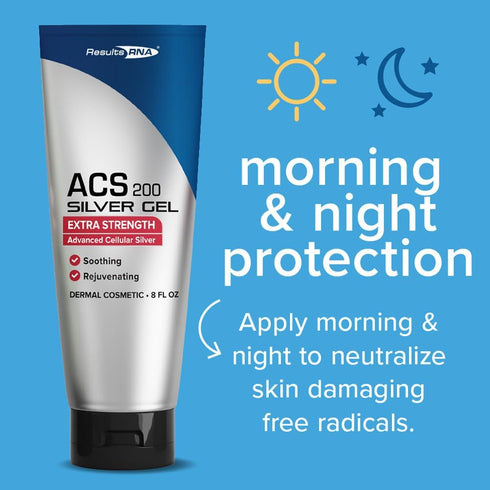 Results RNA ACS 200 Silver-Glutathione Gel, Advanced Cellular Colloidal Silver Gel for Wound Care (8 oz)