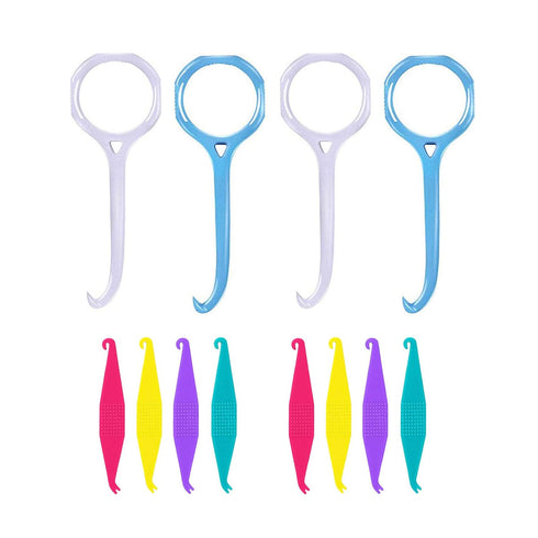 Aligner Remover Tool & Dental Elastic Rubber Bands Placers for Braces, HRASY Oral Care Accessories, 12 Pieces