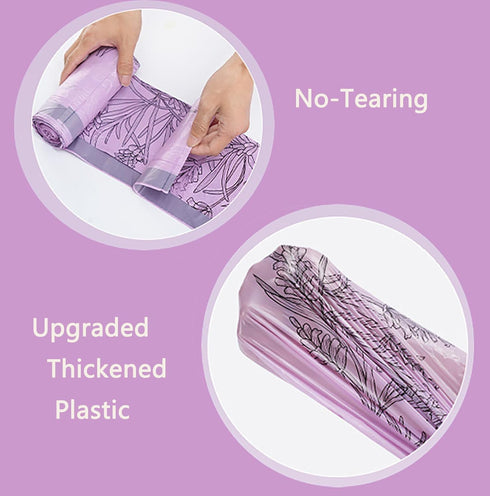 YIHUANYIFA 2.6 150pcs (2.6 150 Count) Gallon Small Trash Bags Tearing-Free Drawstring for Bathroom Office Home Bedroom