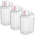 3 PCS Liquid Laundry Detergent Dispensers, 61oz Bead Dispenser, Clear Airtight Container with Measuring Cup