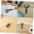 Set 2pcs, Massage Ball Roller Stainless Steel Handheld Muscle Massage Tool with Handle, Black Manual Roller for Back