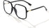 BIGGY Oversized Square Blue Light Blocking Glasses, Ultralight Anti Eyestrain Nerd Glasses for Reading, Gaming