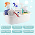 Cleaning Supplies Caddy, Portable Plastic Bucket Organizer with Handle for Shower Essentials Storage