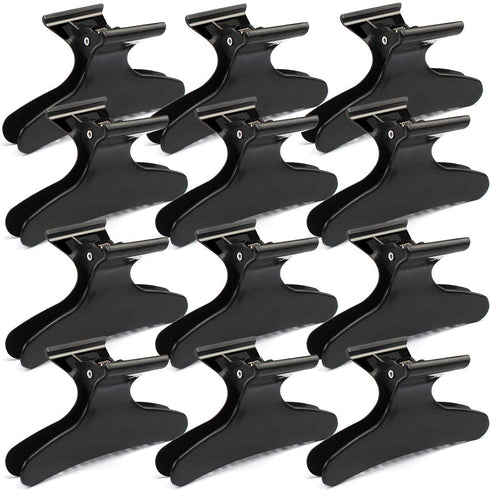 Ondder Black Butterfly Hair Clips for Pro Salon Styling, Cutting, Coloring Hair Accessories
