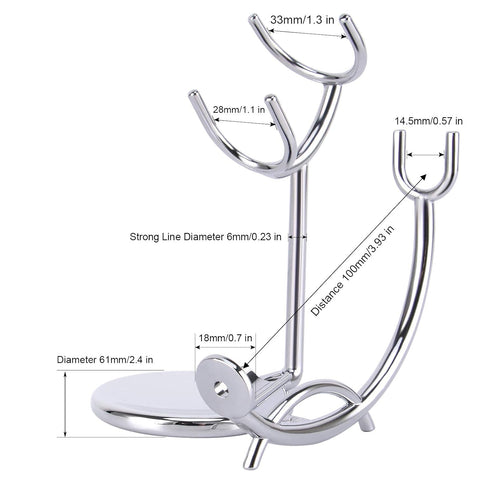 SANWA Grooming Shaving Kit for Men - Razor and Brush Stand with Stainless Steel Shaving Soap Bowl