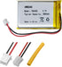 (2 Pack) 963450 Lithium Polymer Battery 3.7v 1800mah Compatible Replacement Batteries with PH 2.54 & PH 2.0 JST