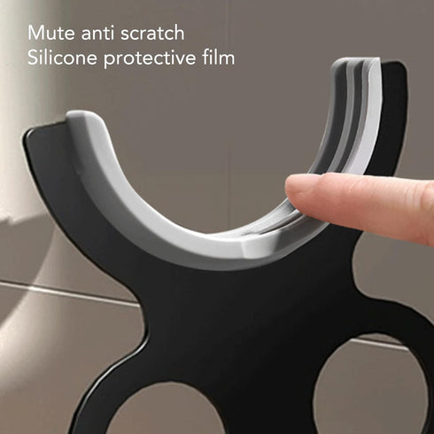 Nozzle Hair Dryer Stand Holder, Attachment Parts Organizer, Home Bathroom Salon Iron Ergonomic Hair Dryer Rack
