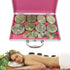 PSUFURV Set Set Massage Stone Heater Box Portable Heated Rocks with Temperature Control Protection Massage Stones