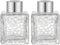TUPANDY 2PCS 50ml/1.7oz Glass Diffuser Bottles Set with Cap, Small Square-Shaped Essential Oil