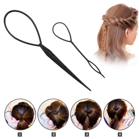 Winkeyes Hair Styling Set, DIY Hair Braiding Tool Kit with Accessories for Fast Spiral Braids