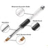 LWBTOSEE 2pcs Ombre Nail Brush for Nail Art Gradient Painting, Black & White Rhinestone Handle