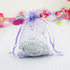 Zhiheng 100pcs Organza Wedding Party Gift Bags, Butterfly Drawstring Pouches for Jewelry Gift Favor (4"x6", Purple)
