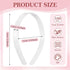 Hotop 100 Pcs Plastic Headbands Bulk 1 Inch Wide Craft No Teeth Plain Headbands DIY Hair Band Accessories for Girls Women (White,1/2 Inch Wide)