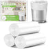 4 Gallon Small Trash Bags, 105 Count, Tear & Leak Resistant Garbage Bags for Bathroom White Trash Can Liners