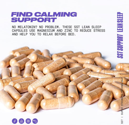 PERFORMIX - SST Support Lean Sleep, Herbal Sleep Aid Supplement, Gentle Nighttime Support, 60 Veggie Capsules
