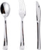 N9R 120PCS Silver Plastic Silverware Set, Disposable Cutlery - 60 Forks, 30 Spoons, 30 Knives