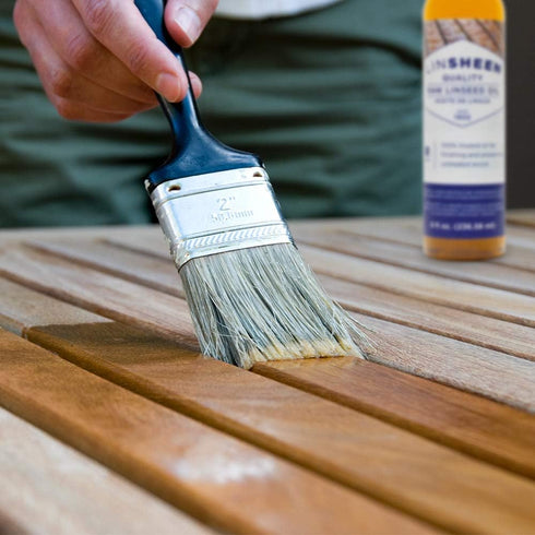 Raw Linseed Oil – Flaxseed Wood Treatment Conditioner for Rejuvenating Wood Furniture, Decks, Cutting Boards, 8 oz