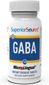 Superior Source GABA 100 mg, Quick Dissolve MicroLingual Tablets, 100 Count - Brain Health Support, Non-GMO