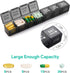 TookMag Monthly Pill Organizer - 28 Day Travel Medicine Pill Box, Large 4 Weeks 1 Month Cases with Dust-Proof Container