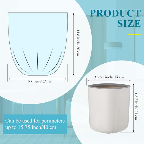 240 Counts Mini Trash Bags, 0.5 Gallon Tiny Garbage Bags, Strong Trash Can Liners for Car, Kitchen, Office