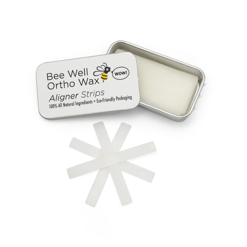 Invisalign Wax, 100% All Natural Beeswax Aligner Kit, Protects & Relieves Irritation, 1 Recyclable Tin with 40 Strips