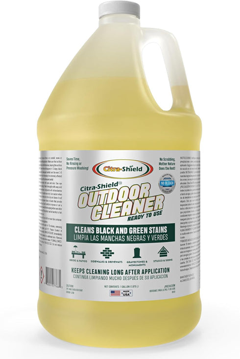 Outdoor Cleaner - Concrete Cleaner, Roof Cleaner, Walls Cleaner, Headstone Cleaner, Deck and Vinyl Siding Cleaner - RTU