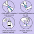 Pip 100 Lancets, All-in-One 30G-1.6mm Diabetes Safety Lancets for Sensitive Fingerstick Testing