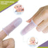 Silicone Finger/Mouth Toothbrush Set, Infant Training Soft Teeth Brush, Oral Cleaning Massager - Pink