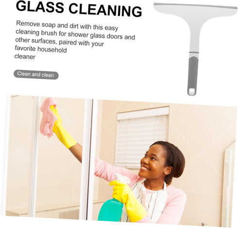 Glass Shower Door Tile Cleaner - Window Squeegee for Car Windshield, Home Glass Door, Plastic Household Wipers