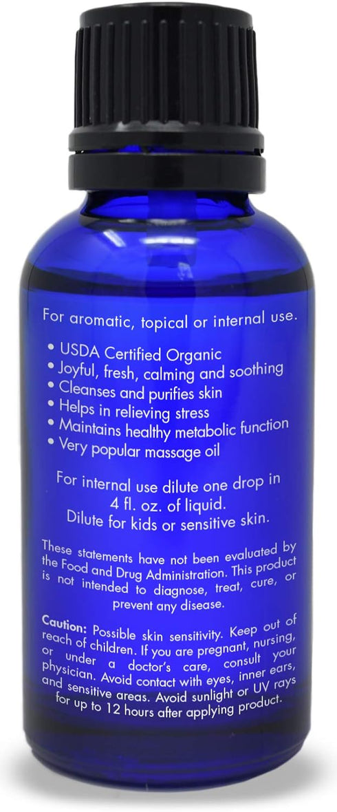 Organic Bergamot Essential Oil - Food Grade, 100% Pure for Tea by Zongle Therapeutics, 1 OZ