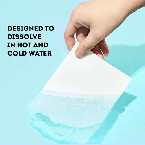 ECO ROOTS Laundry Detergent Sheets, 64 Loads, Natural Fresh Breeze Scent, Plastic Free Sustainable Products
