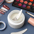 minkissy Small Metal Makeup Spatula, Stainless Steel Handheld Cream Spatula for Mixing and Sampling Skin Care (2Pcs)